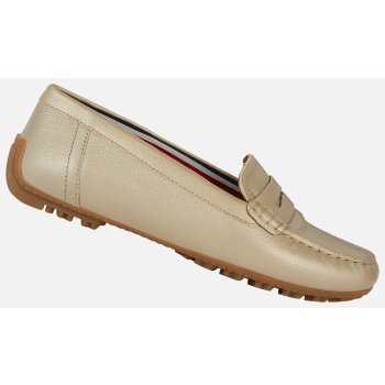 gold women`s moccasins geox kosmopolis σε προσφορά