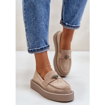 fi1 womens moccasins on platform beige σε προσφορά