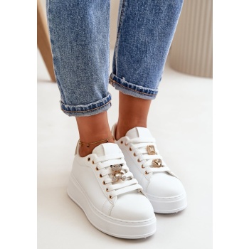 fb2 women`s platform sneakers with bear σε προσφορά