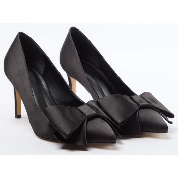 trendyol black bow satin women`s σε προσφορά