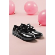  trendyol black double banded patent leather mary jane girls kids ballerinas