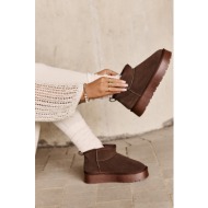  fashion suede low snow boots brown nucca