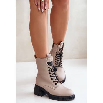 insulated women`s ankle boots made of