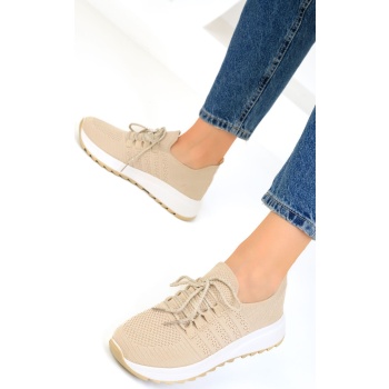 soho beige women`s sneakers 19118 σε προσφορά