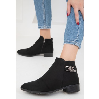 soho black suede-platinum women`s boots σε προσφορά