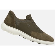  khaki men`s sneakers geox nebula 2.0 - men`s