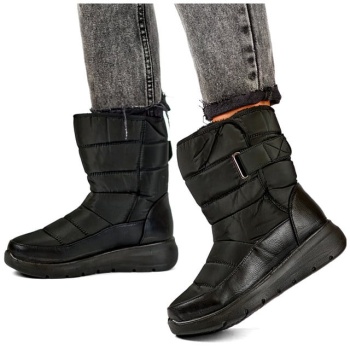 primohurt black snow boots with velcro