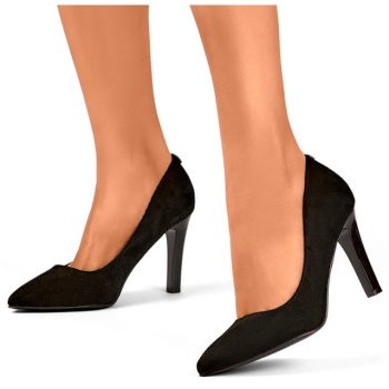 primohurt suede black women`s pumps