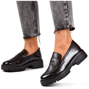 primohurt black women`s loafers with a