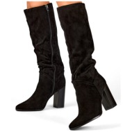  primohurt suede women`s high-heeled boots, knee-high boots with a stiletto heel