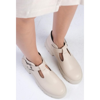 mio gusto norma beige color thick soled σε προσφορά