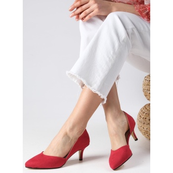 mio gusto rene red color suede low σε προσφορά