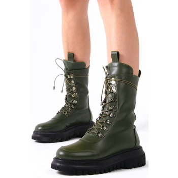 mio gusto women`s ankle boots in green σε προσφορά