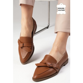 mio gusto ezra genuine leather camel σε προσφορά