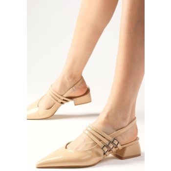 mio gusto katniss nude patent leather σε προσφορά