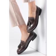  mio gusto iris brown patent leather women`s oxford casual flat shoes