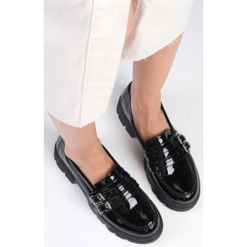 mio gusto gaby women`s loafers in black σε προσφορά