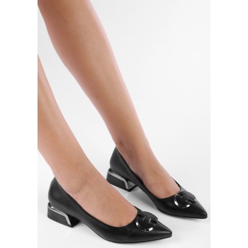 shoeberry women`s siena black skin σε προσφορά