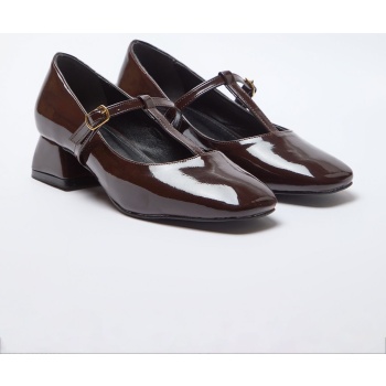 trendyol brown women`s patent leather σε προσφορά