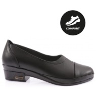  dgn 067 women`s comfort shoes genuine leather black