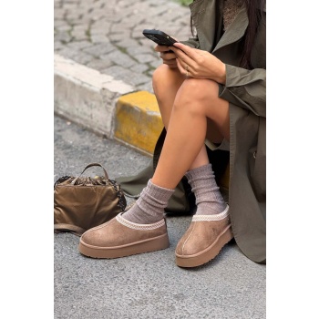 ni̇şantaşi shoes sweet dark beige suede σε προσφορά