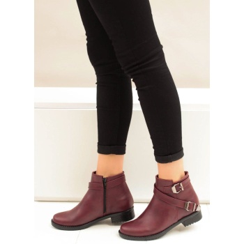 fox shoes burgundy women`s boots σε προσφορά