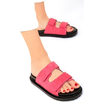 soho fuchsia suede women`s slippers σε προσφορά