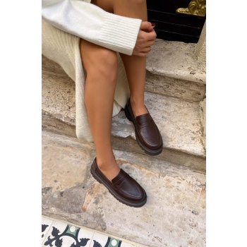 ni̇şantaşi shoes queena brown genuine σε προσφορά