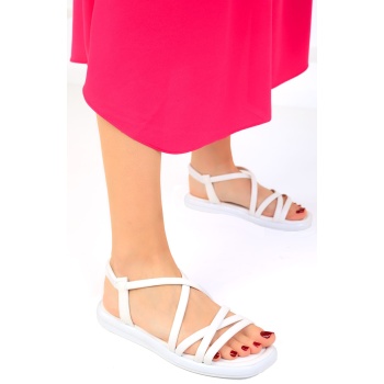 soho white womens sandals 19158 σε προσφορά