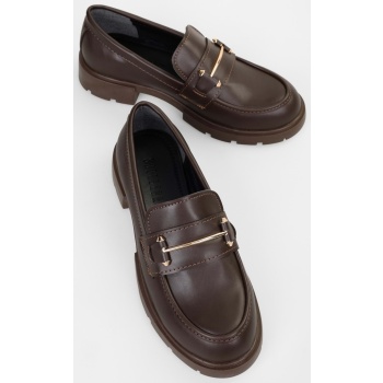 shoeberry women`s aston brown leather σε προσφορά