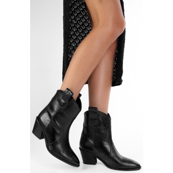 shoeberry women`s vega black leather σε προσφορά