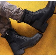  riccon black black men`s combat boots 0012638