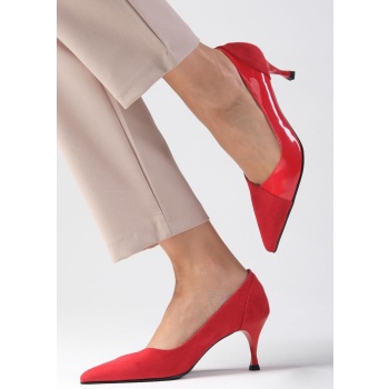 mio gusto wendy red color suede and σε προσφορά