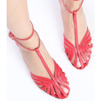 mio gusto antonella red color ankle σε προσφορά