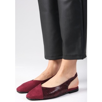 mio gusto debby women`s claret red flat σε προσφορά