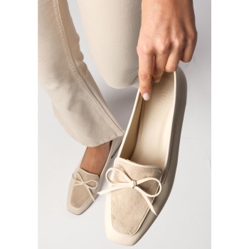 mio gusto tilda beige color flat toe σε προσφορά