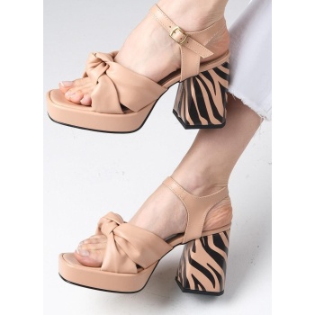 mio gusto sandra women`s nude platform σε προσφορά