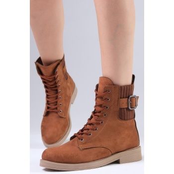 mio gusto lyssa womens tan lace-up σε προσφορά