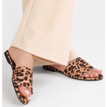 shoeberry women`s lion leopard fabric