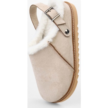 shoeberry women`s saboi beige suede σε προσφορά