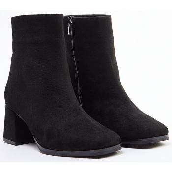 trendyol black suede square toe block σε προσφορά