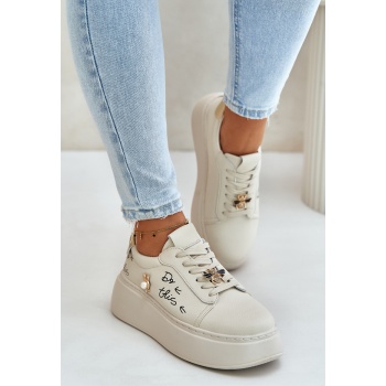 women`s leather platform sneakers with