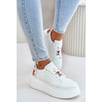 women`s leather platform sneakers with