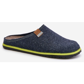 men`s inblu home slippers navy blue