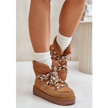 suede women`s snow boots with chunky