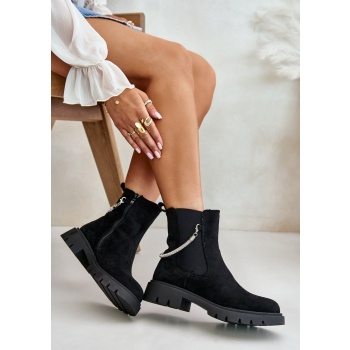 insulated ankle boots with zipper with