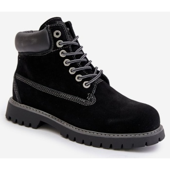 suede insulated men`s trappers big star