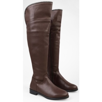 shoeberry women`s toon brown leather σε προσφορά