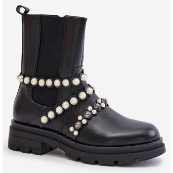 women`s ankle boots with decorative