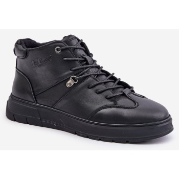 leather insulated ankle sneakers men`s σε προσφορά